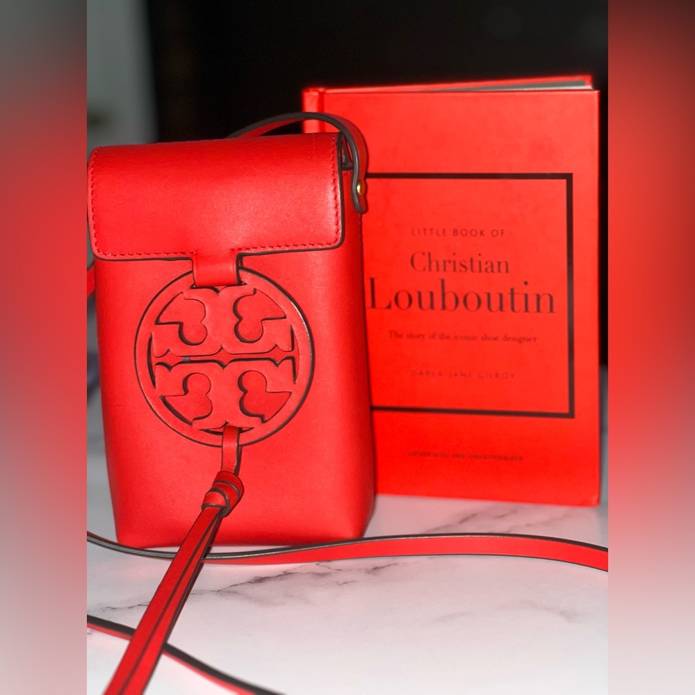 NWOT Tory Burch Vibrant Red Crossbody Bag - Picture 4 of 5